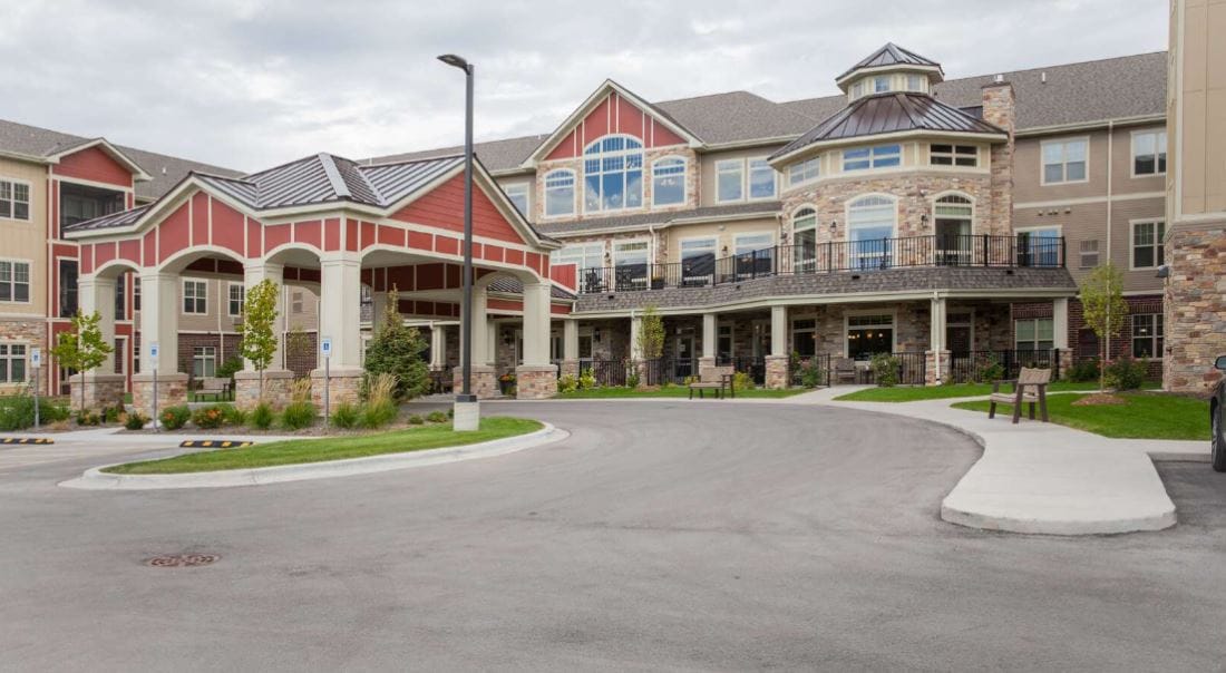 Exterior view of New Perspective Senior Living facility