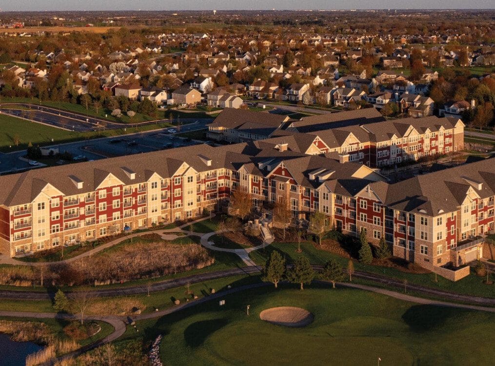 Aerial view of GreenFields of Geneva facility