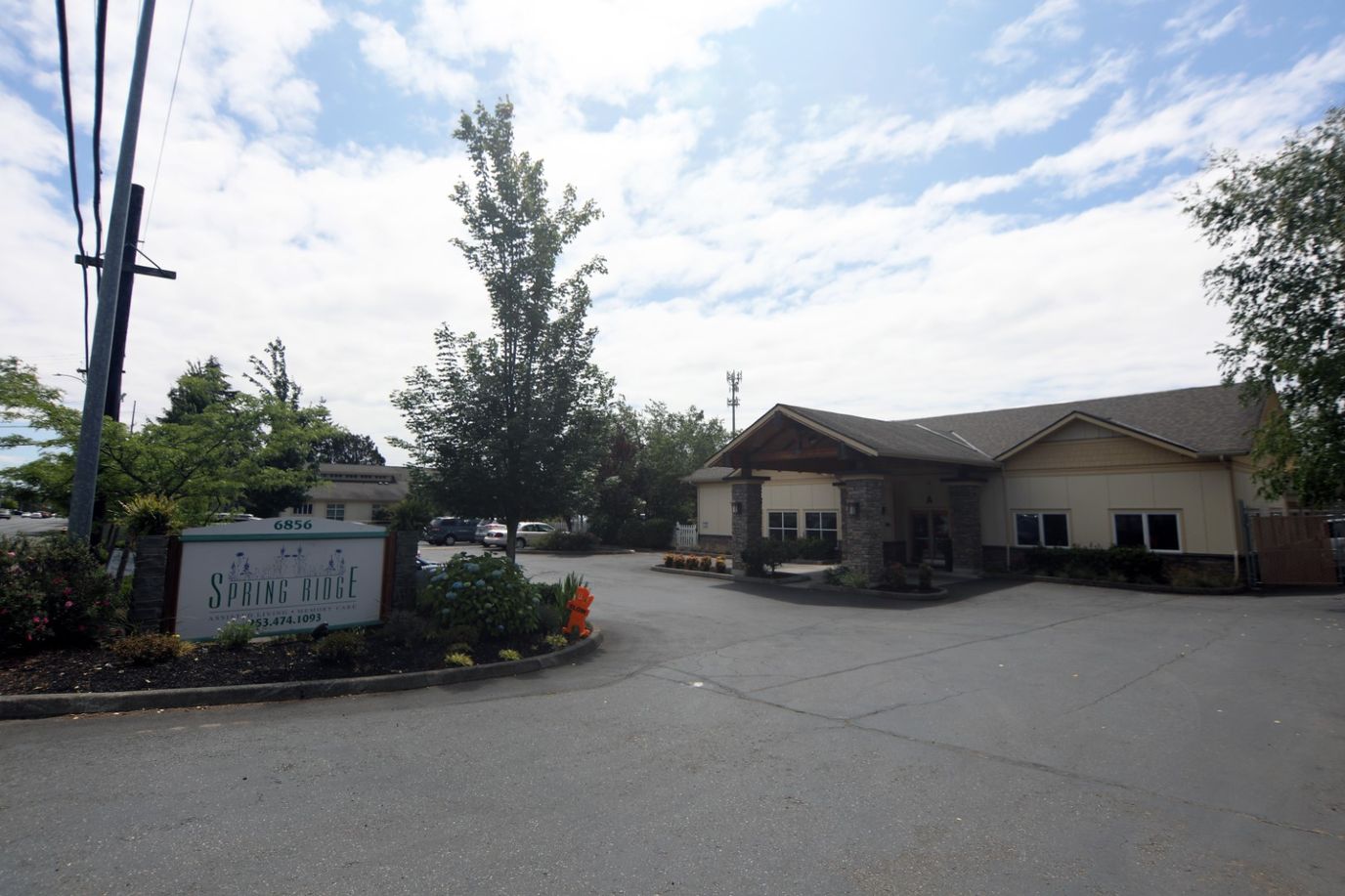 Exterior view of Spring Ridge Assisted Living facility