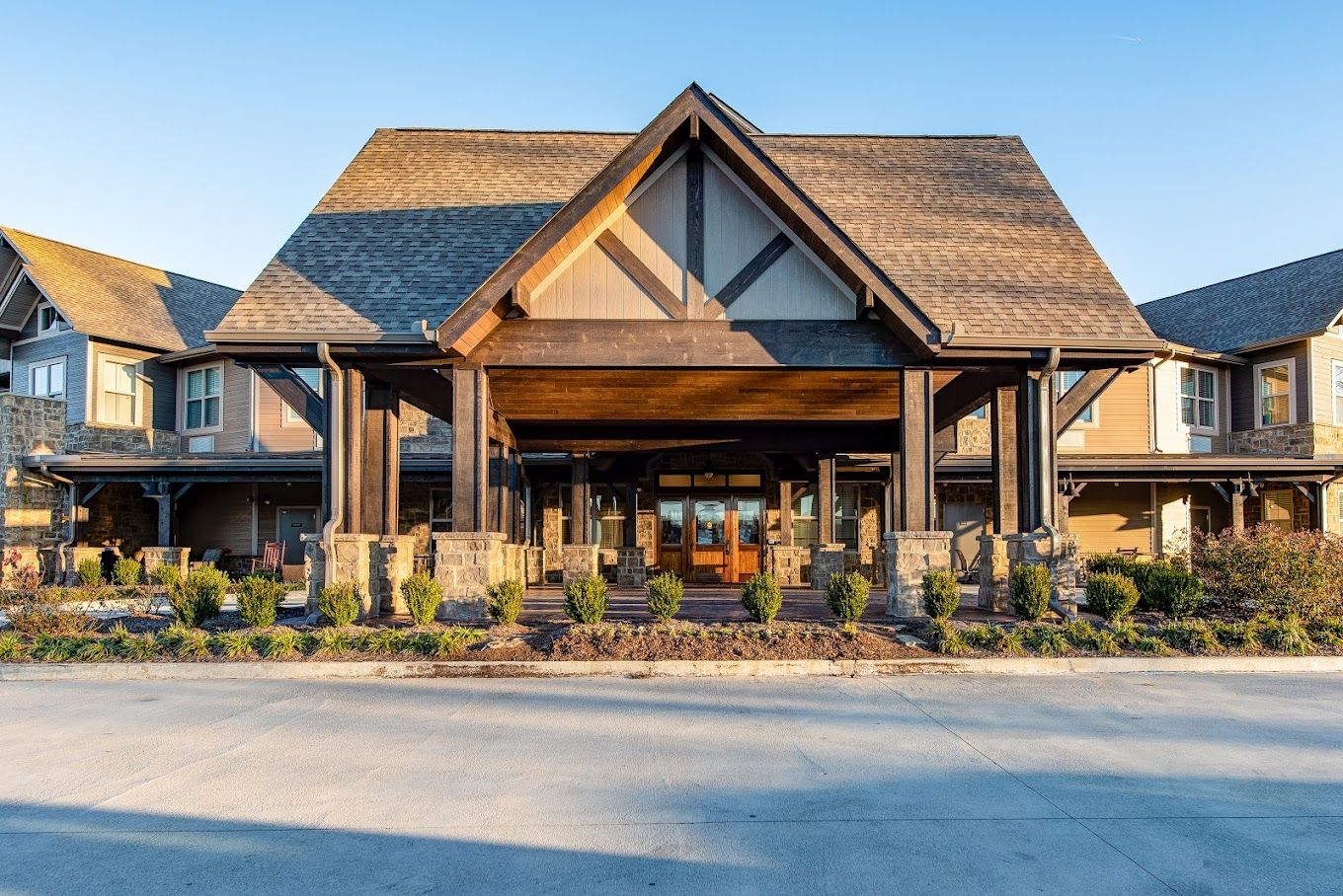 Exterior view of Northshore Heights facility entrance