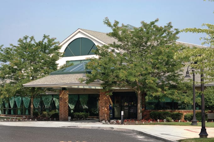 Exterior view of Southern Ocean Center with landscaping