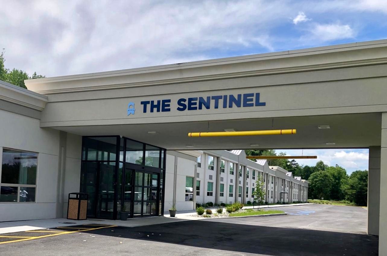Front entrance of The Sentinel of Port Jervis facility