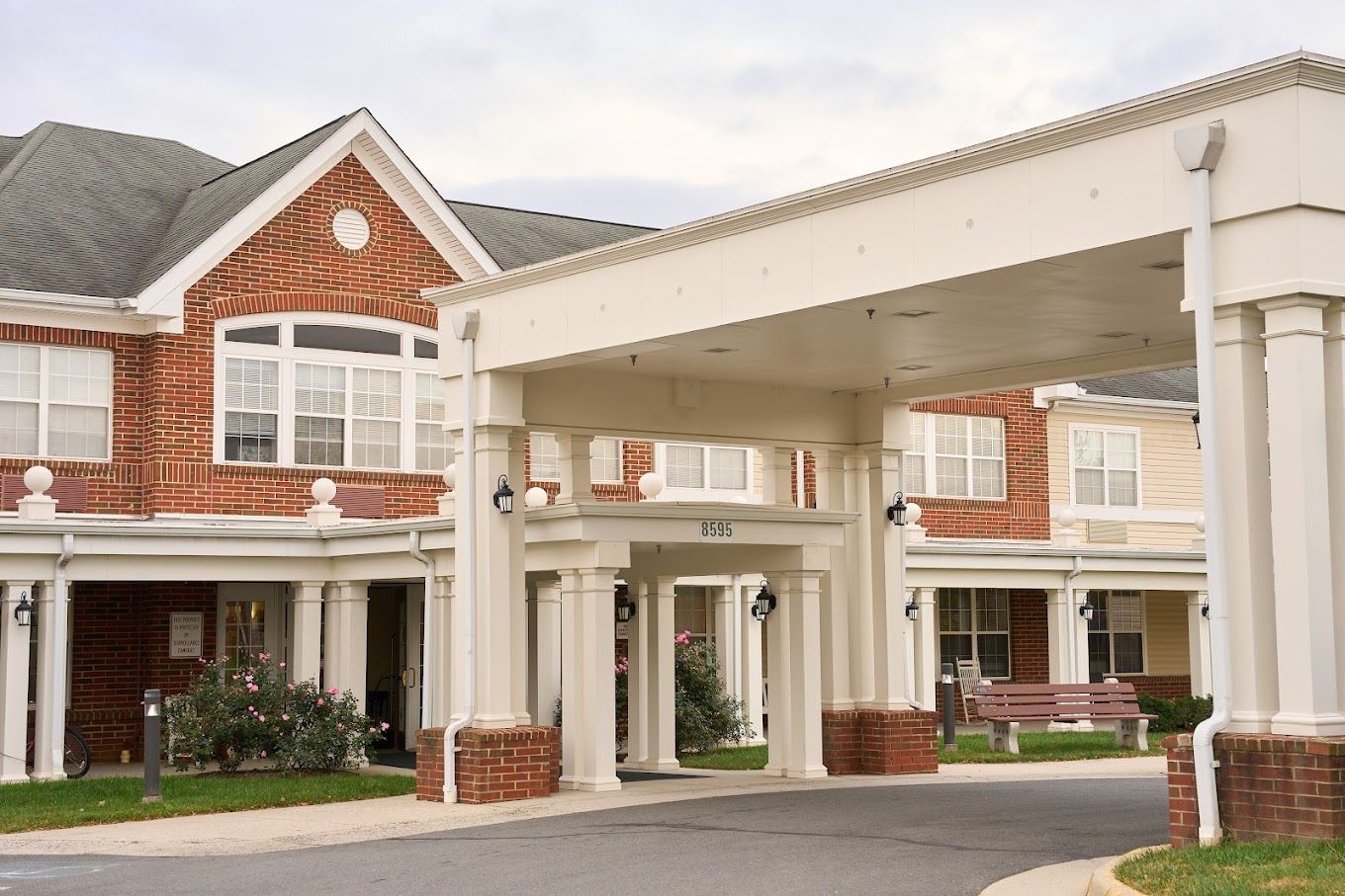 Entrance of Willow Oaks Assisted Living facility