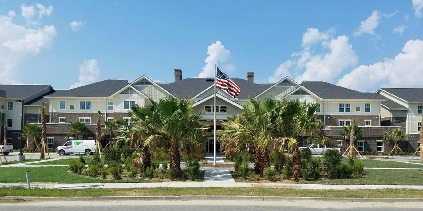 Exterior view of the Daniel Pointe Retirement Community
