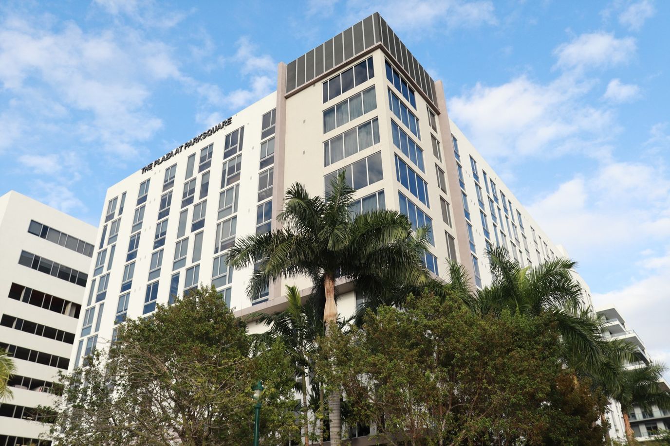 Exterior view of The Plaza at ParkSquare building