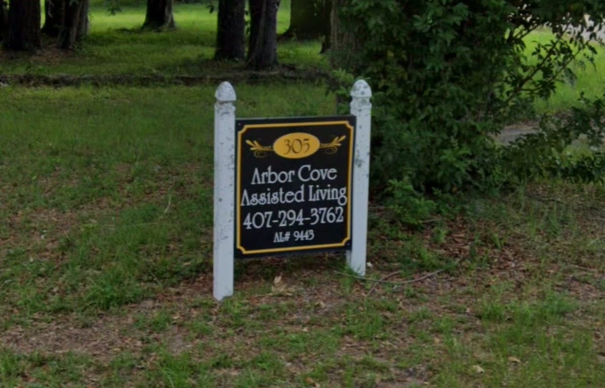 Signage of Arbor Cove Assisted Living facility