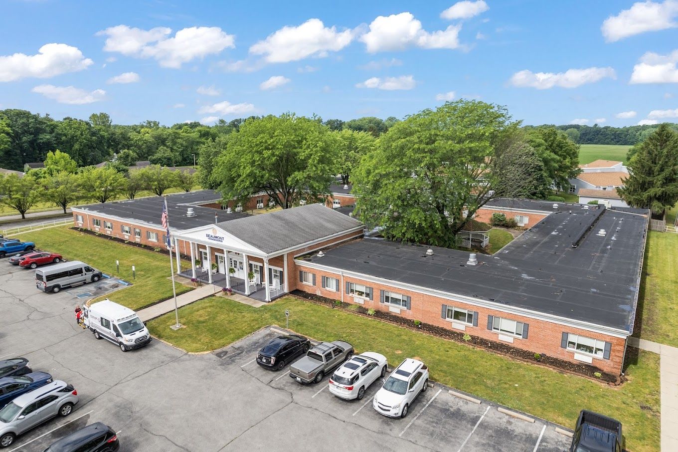 Aerial view of Beaumont Rehabilitation and Healthcare Center