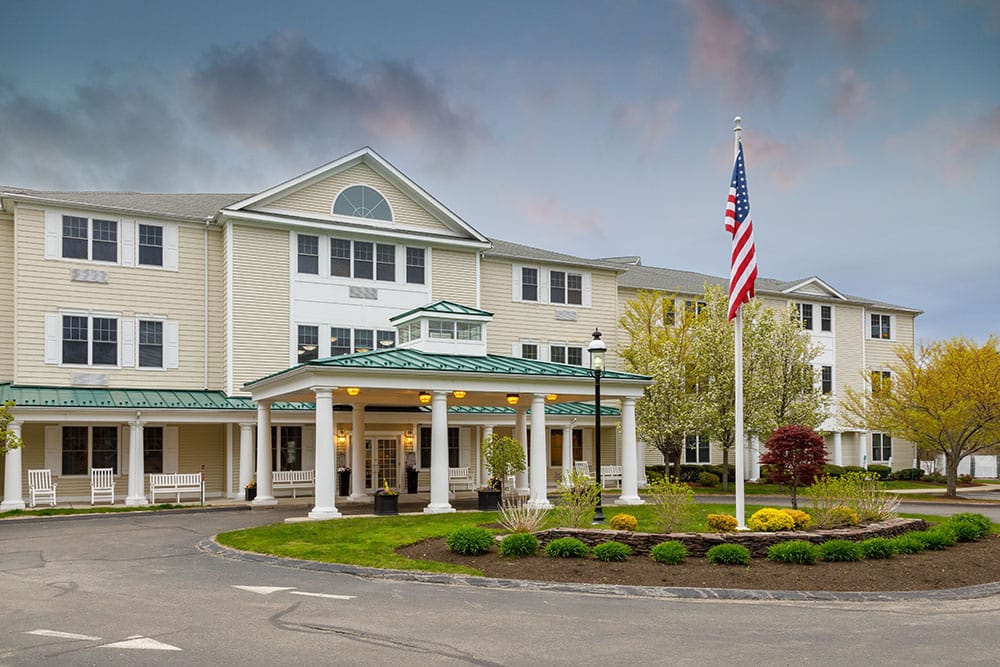 Exterior view of Brookmeadow at Cobb Corner with garden