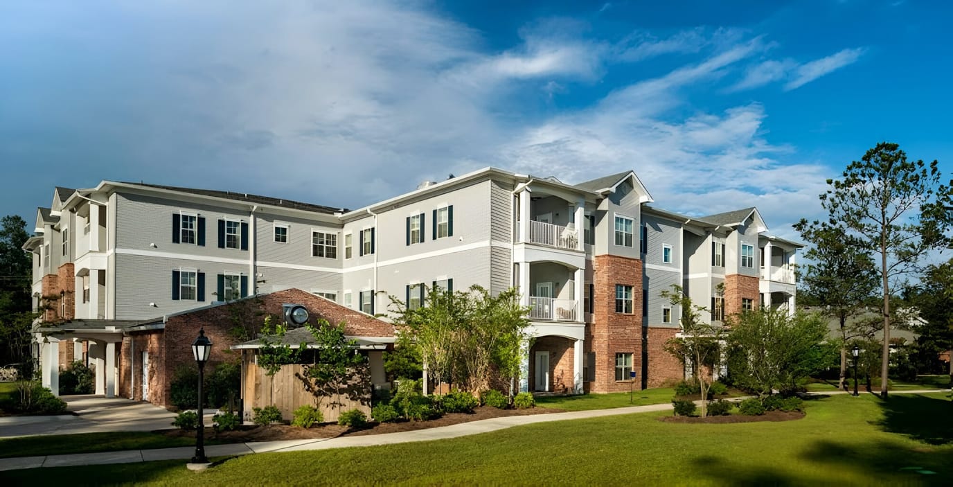 Exterior view of Christwood Retirement Community buildings