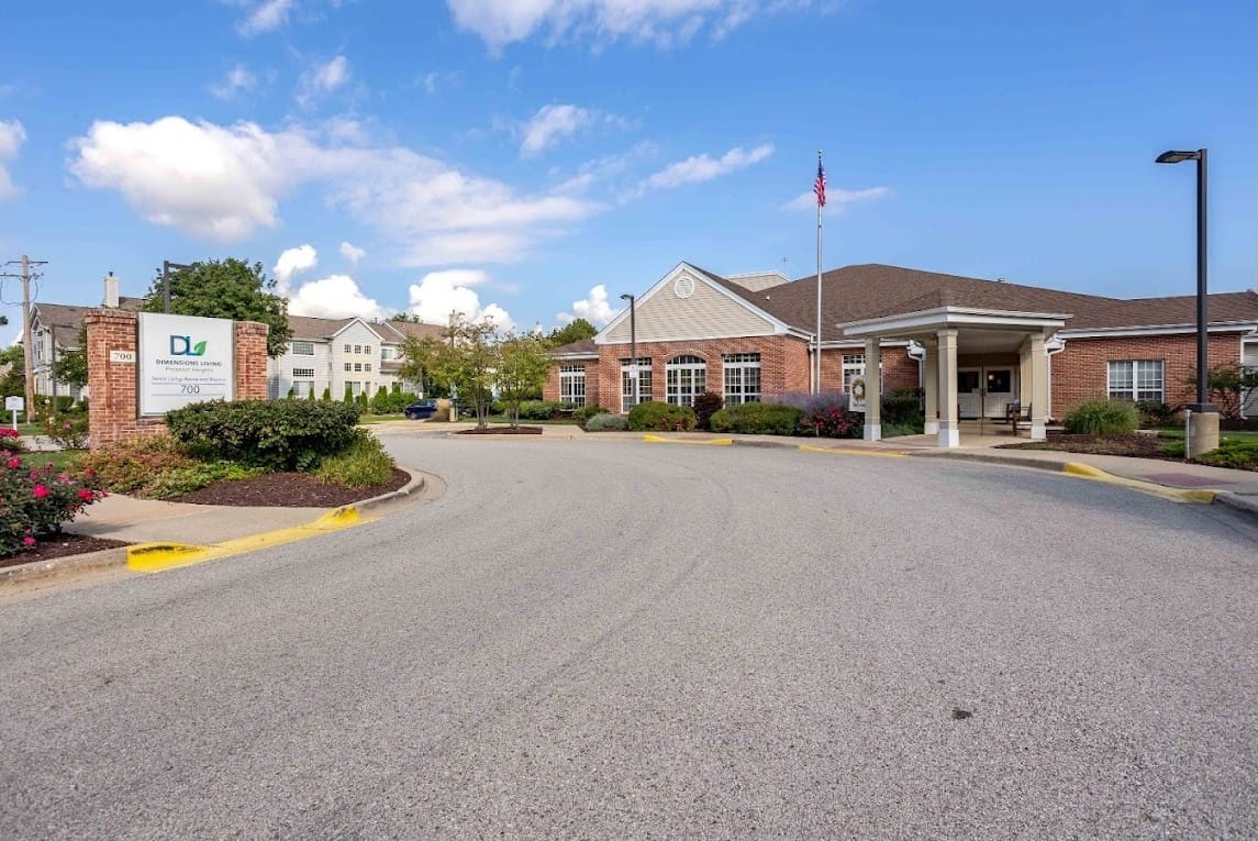 Exterior view of Eden Vista Prospect Heights facility