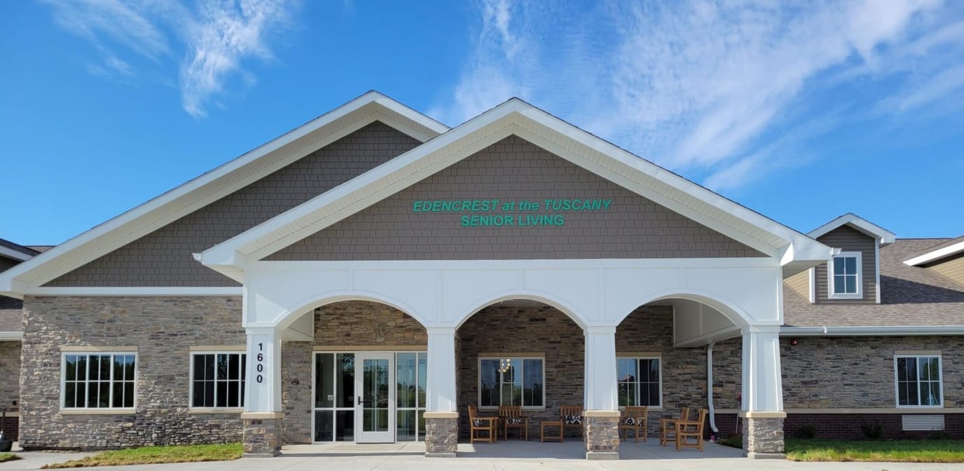 Exterior view of Edencrest at The Tuscany facility