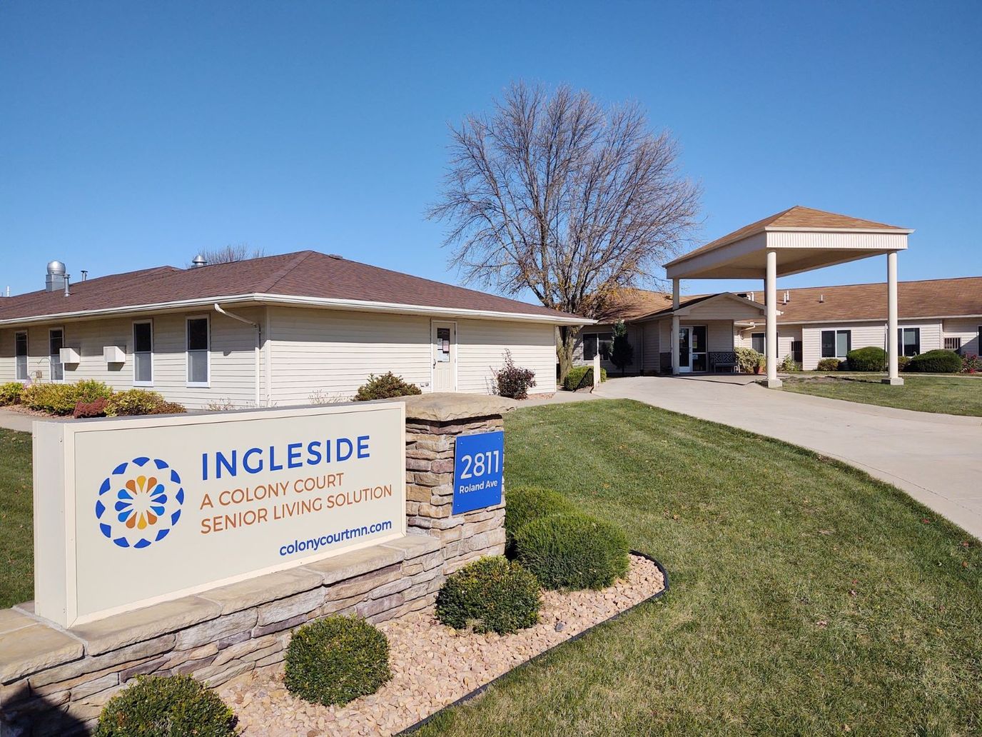 The exterior of Ingleside senior living facility