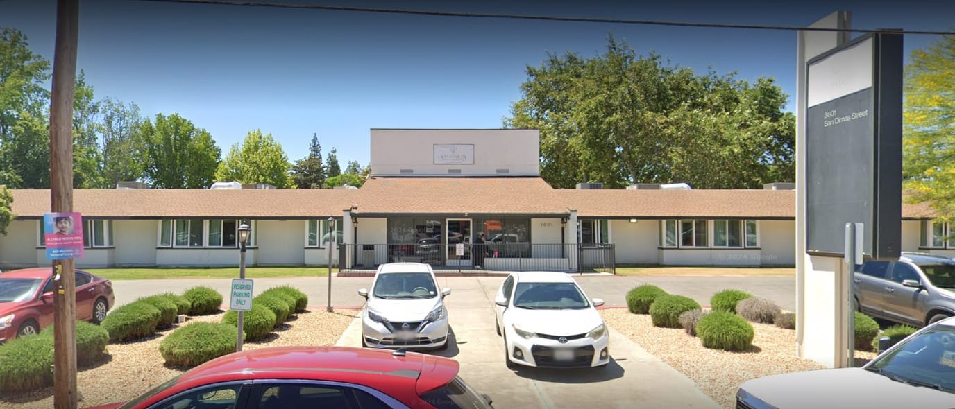Exterior view of the San Joaquin Nursing and Rehabilitation Center