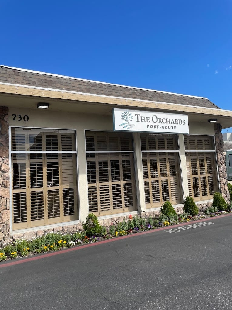 Exterior view of The Orchards Post-Acute facility