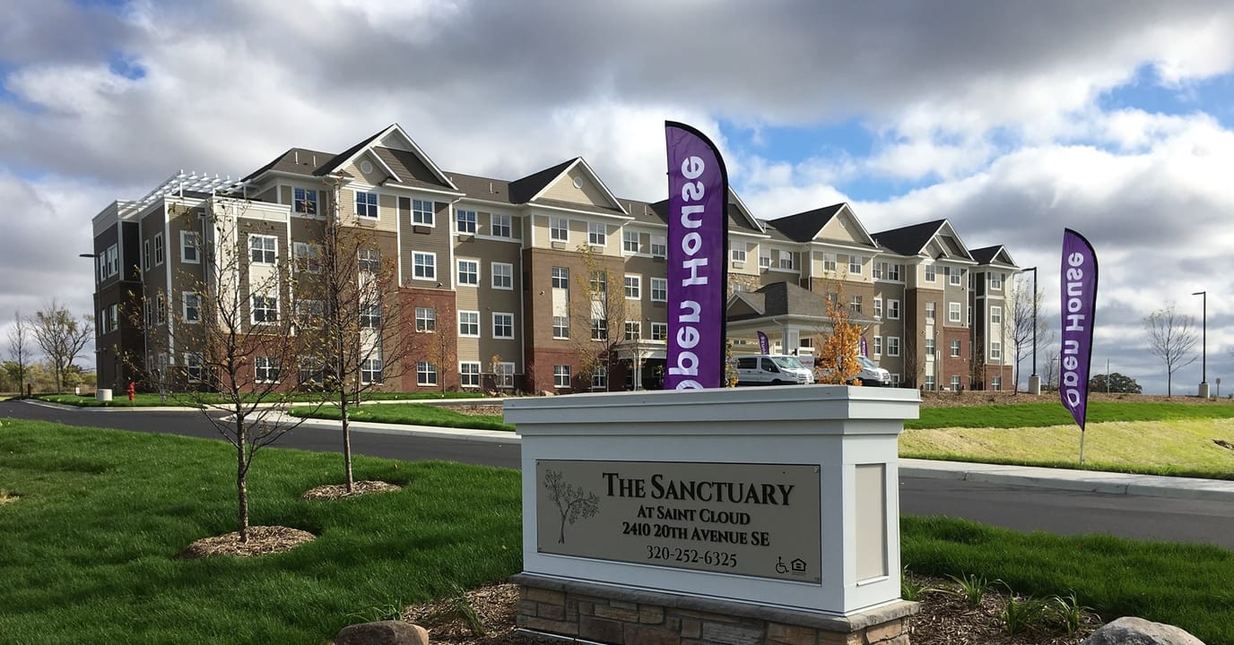Exterior view of The Sanctuary at St. Cloud building