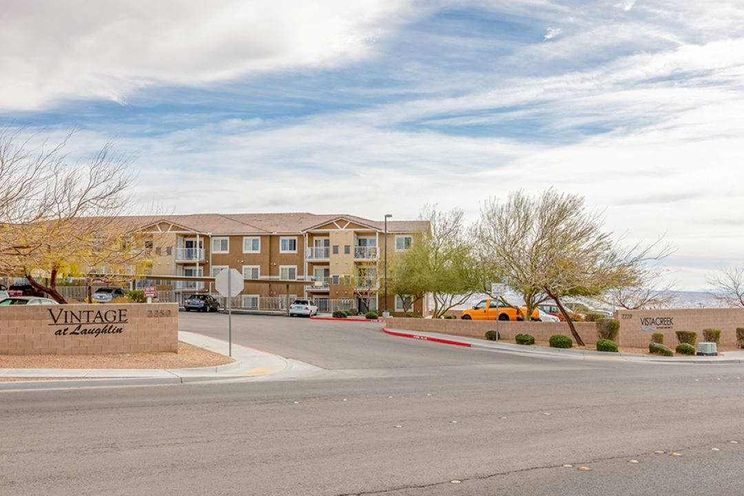 Exterior view of Vintage at Laughlin facility