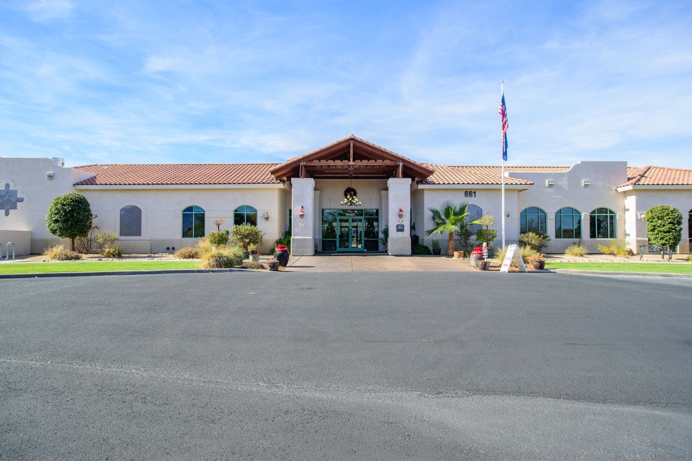 Exterior view of The Peaks at Santa Rita facility