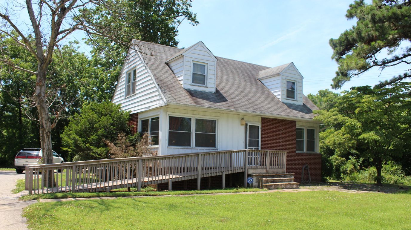 Exterior view of a single-family style facility building