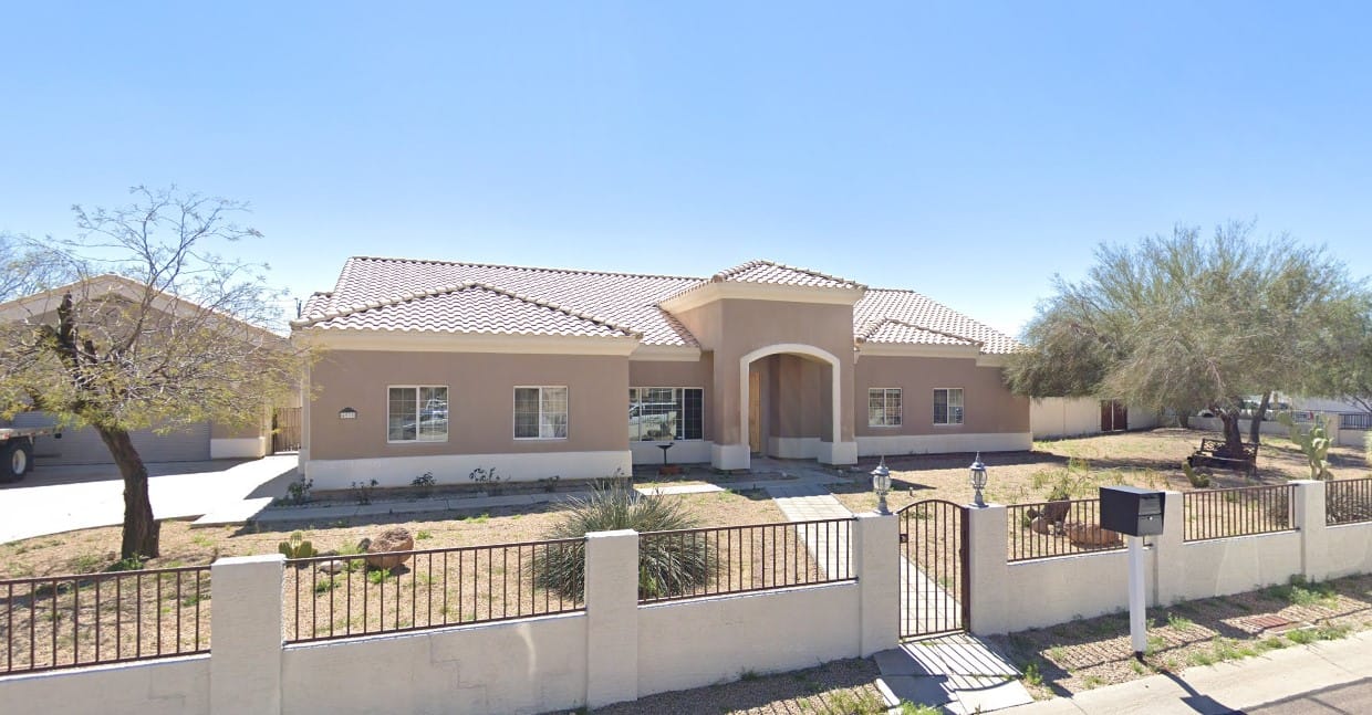 Exterior view of a residential assisted living facility