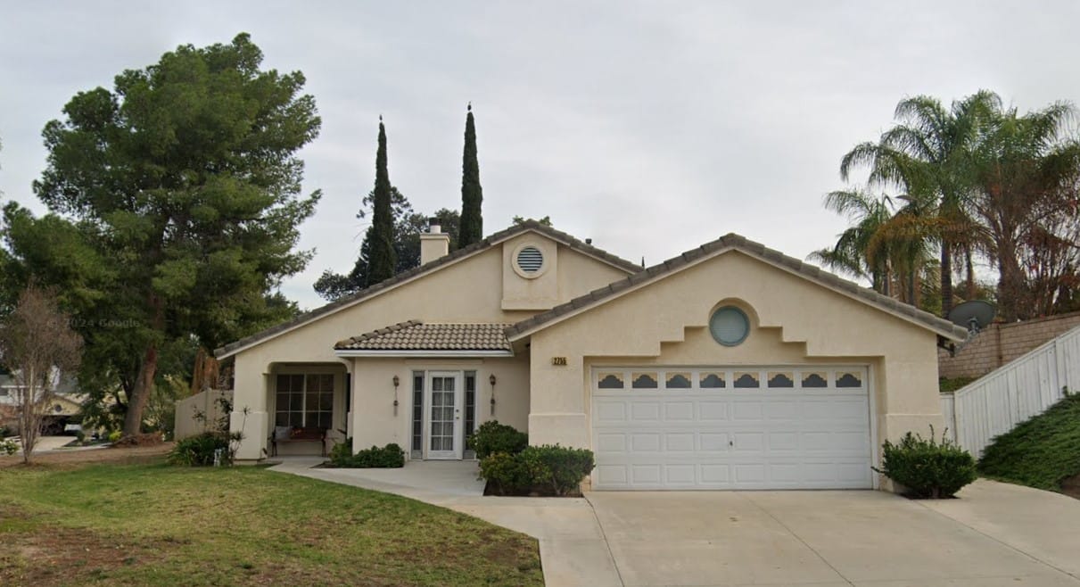 Exterior view of a single-story residential home