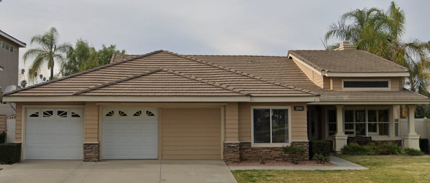 Exterior view of a senior care facility building