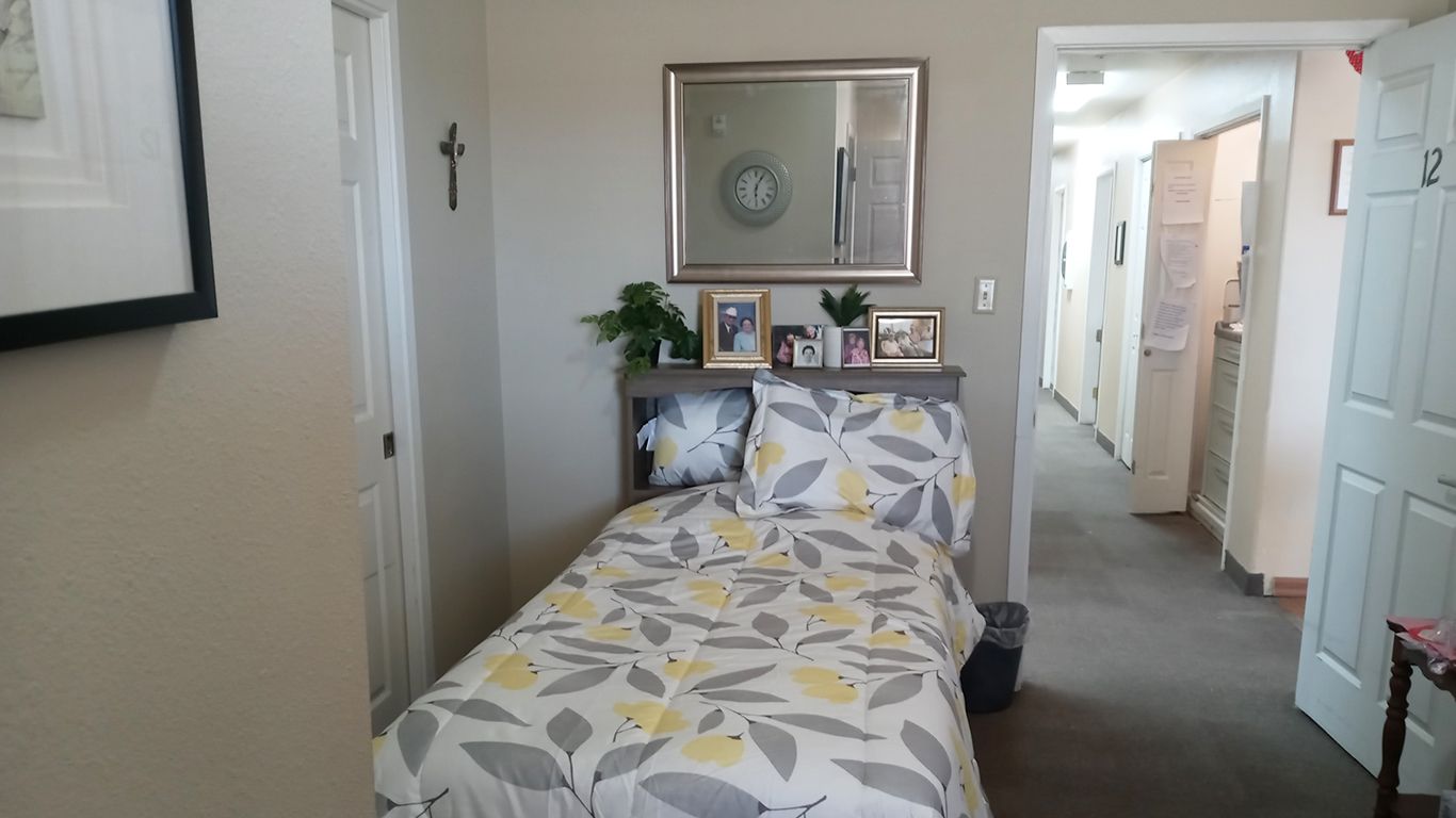 Cozy private resident room with photos and decor
