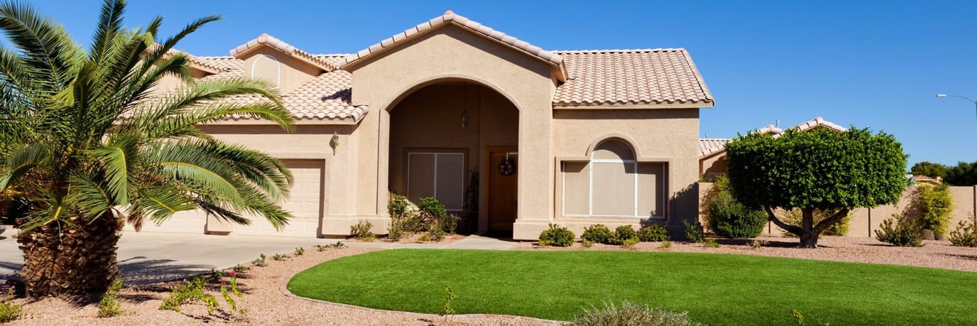 Exterior view of a residential facility with landscaping