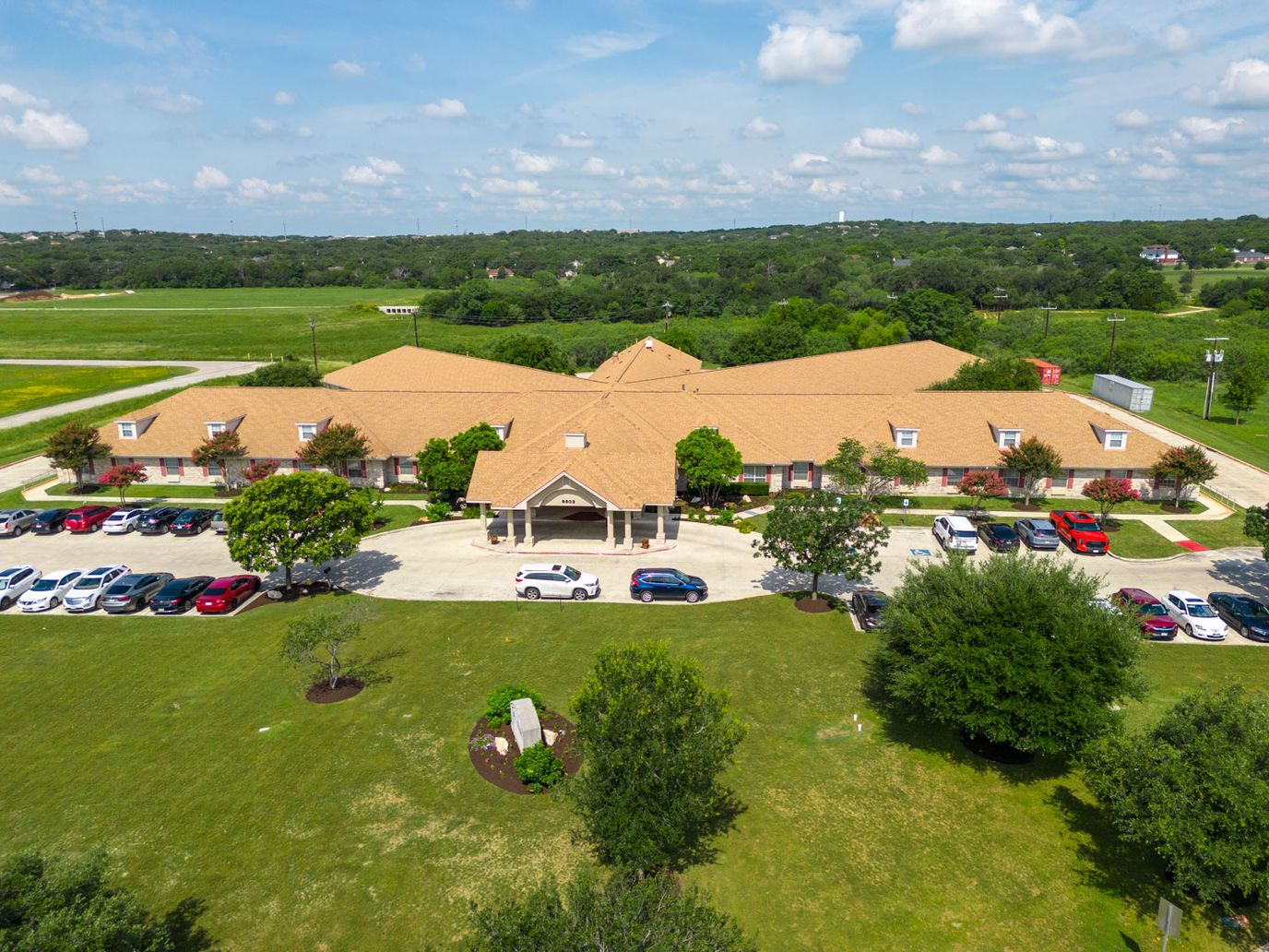 Aerial view of Mystic Park Nursing and Rehabilitation Center