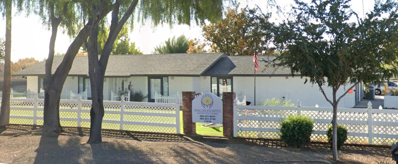 Exterior view of Avalon Estates Assisted Living facility