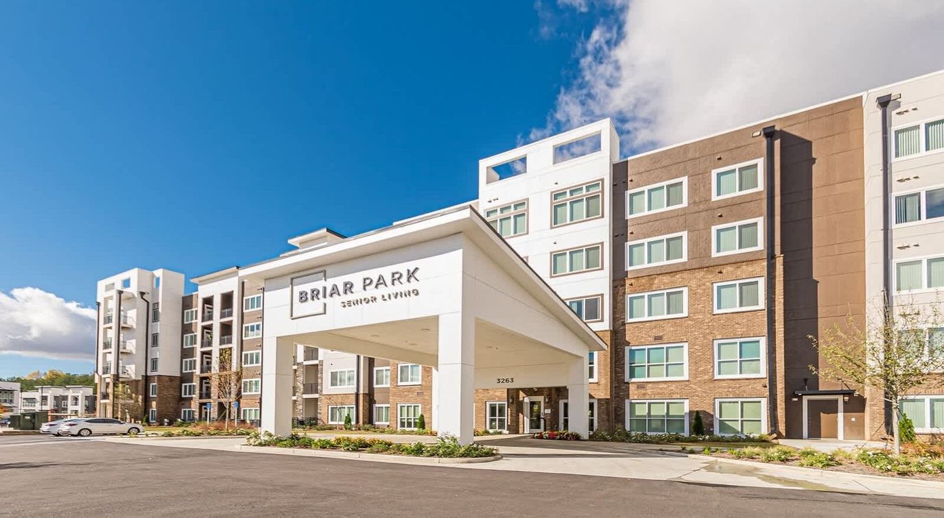 Exterior view of Briar Park senior living facility