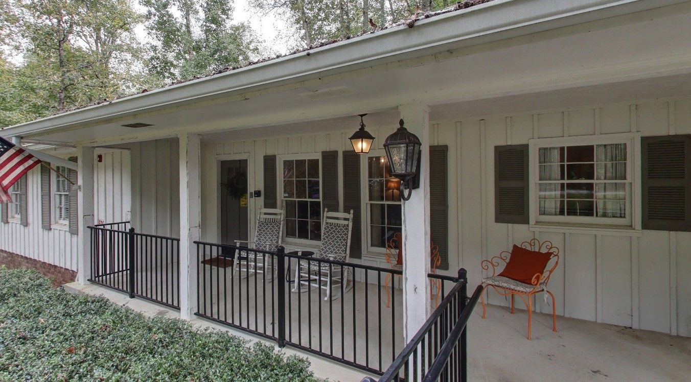 Front porch of a senior living facility