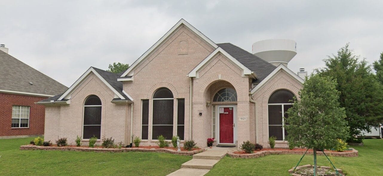 Exterior view of a residential style assisted living facility