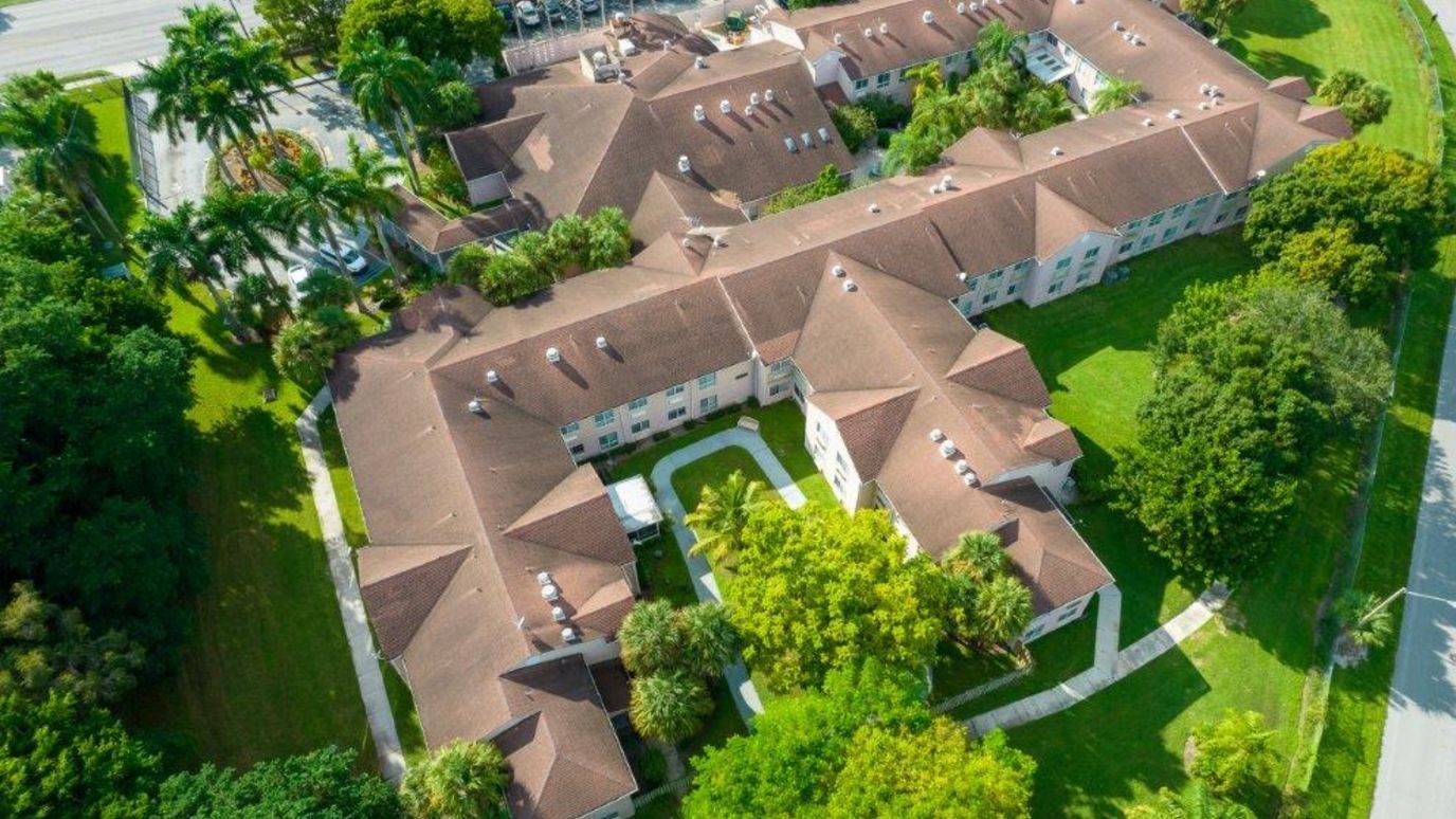 Aerial view of the Colonial Skilled Nursing Facility