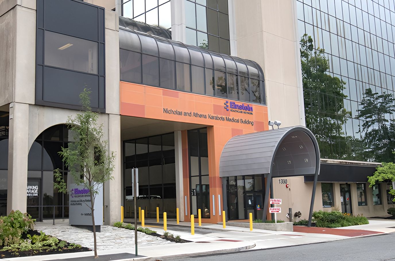 Exterior view of the Nicholas and Athena Karabots Medical Building