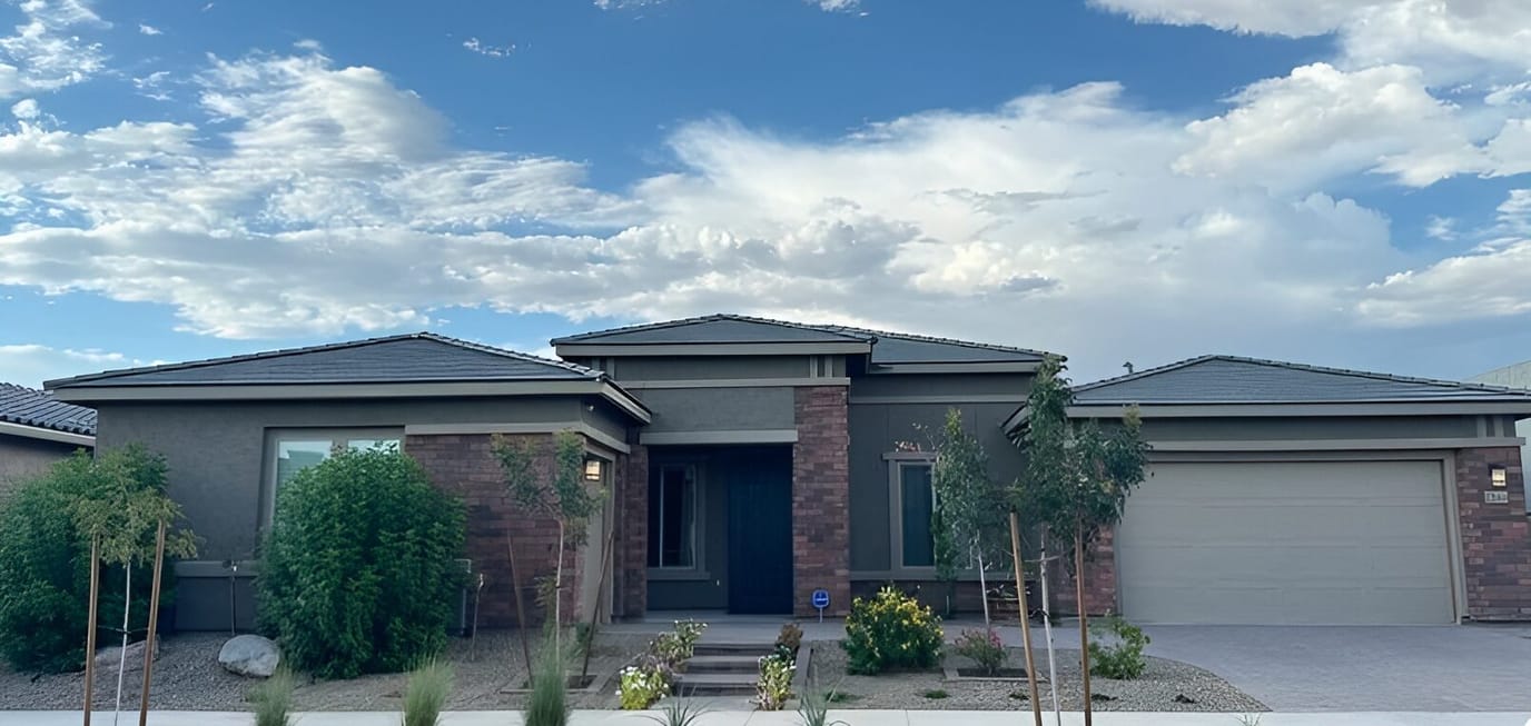 Exterior view of a residential assisted living facility