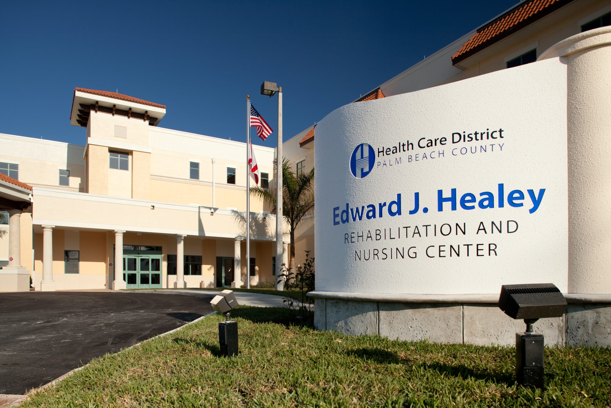 Exterior view of Edward J. Healey Rehabilitation and Nursing Center