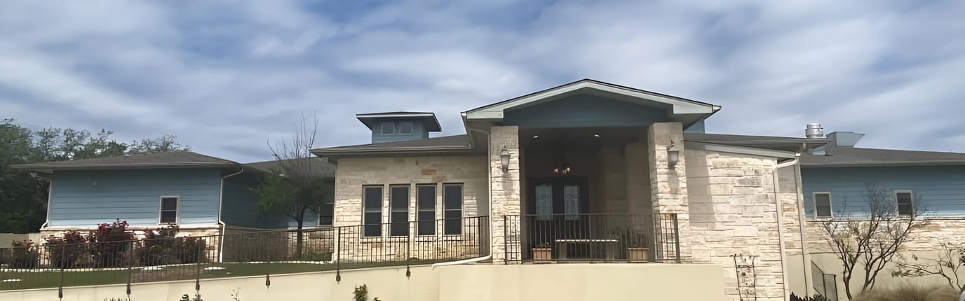 Exterior view of the senior care facility at Signal Hill