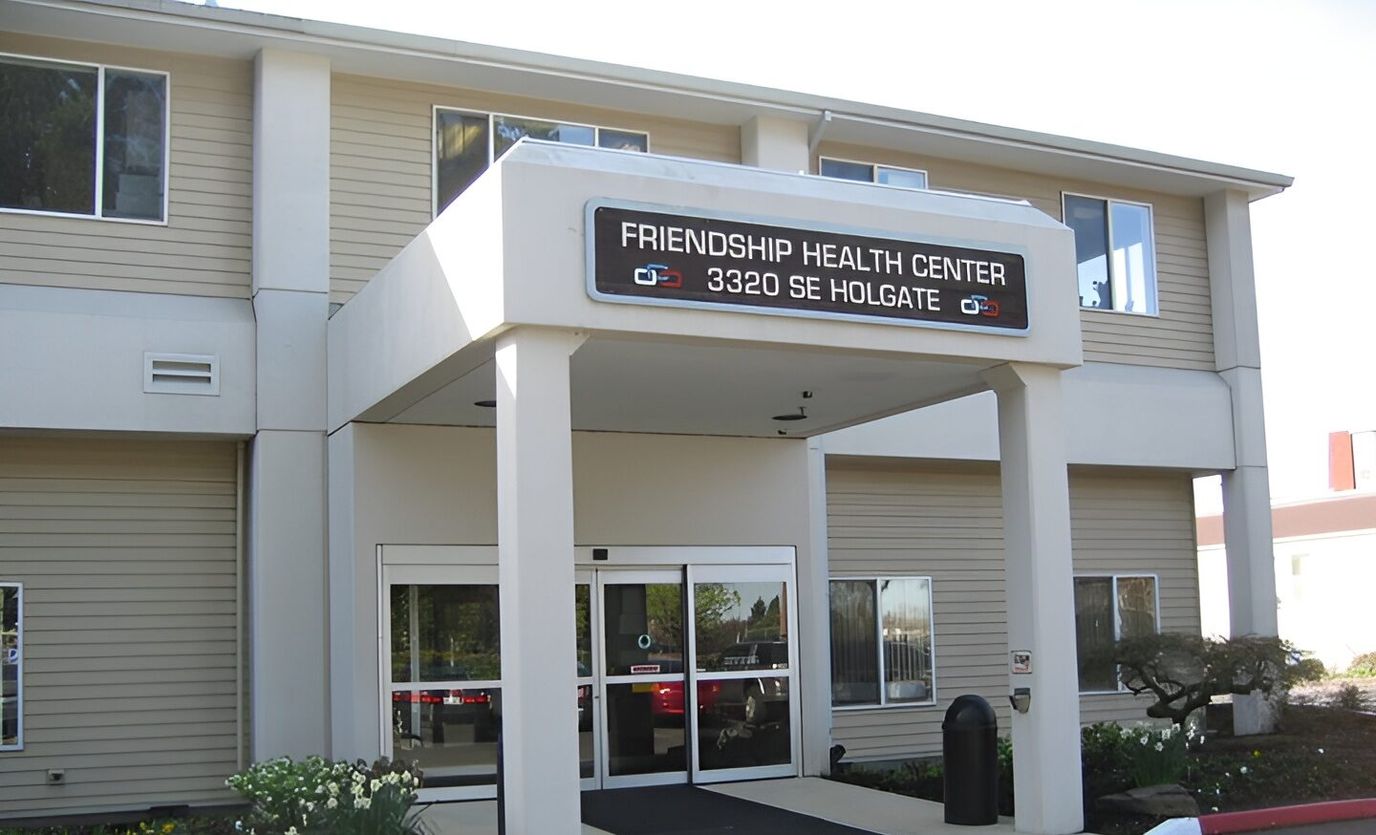 Front entrance of Friendship Health Center