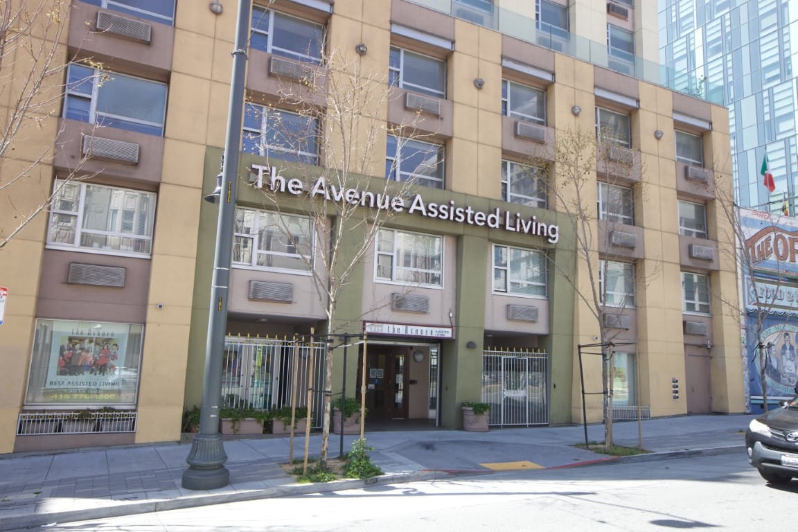 Exterior view of Avenue Assisted Living facility