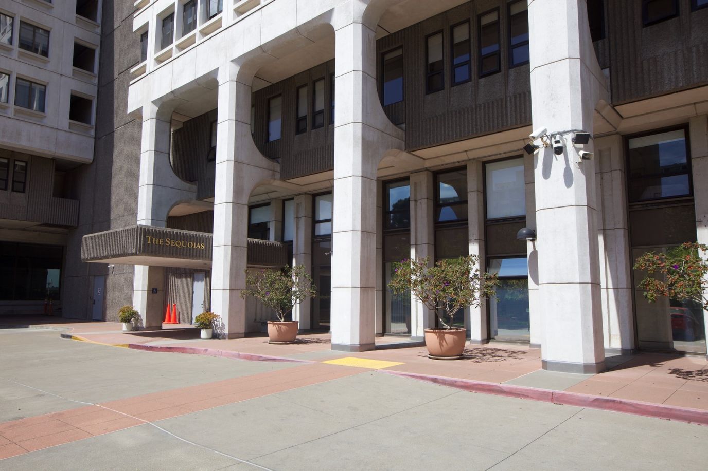 Exterior view of The Sequoias facility entrance