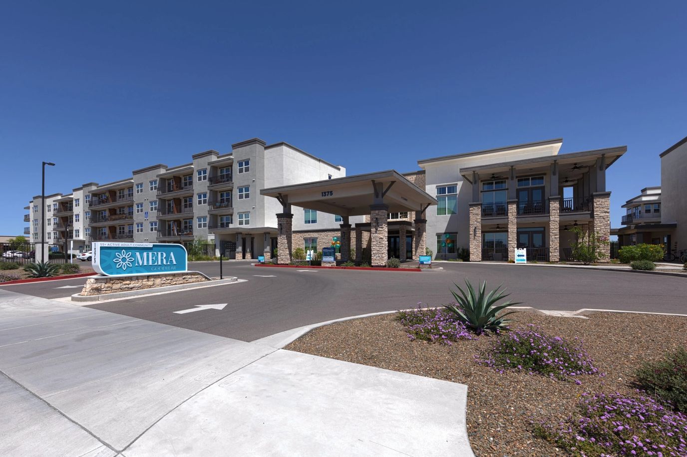 Exterior view of Mera Goodyear facility entrance