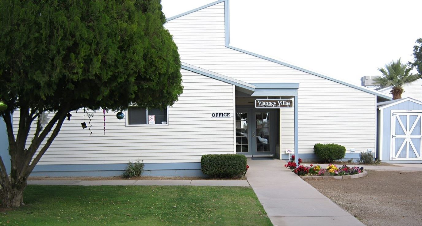 Exterior view of Vianney Villas office building