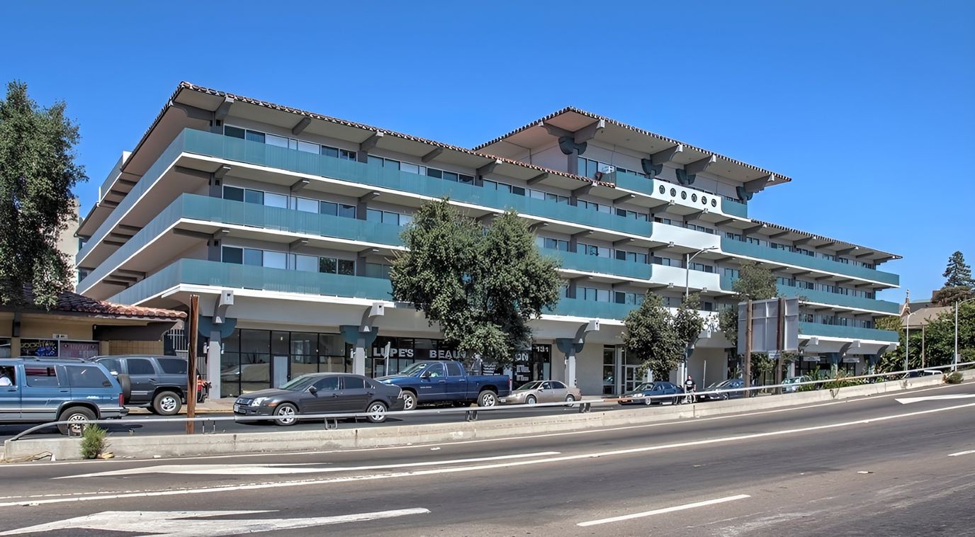Exterior view of Franco Center Apartments building
