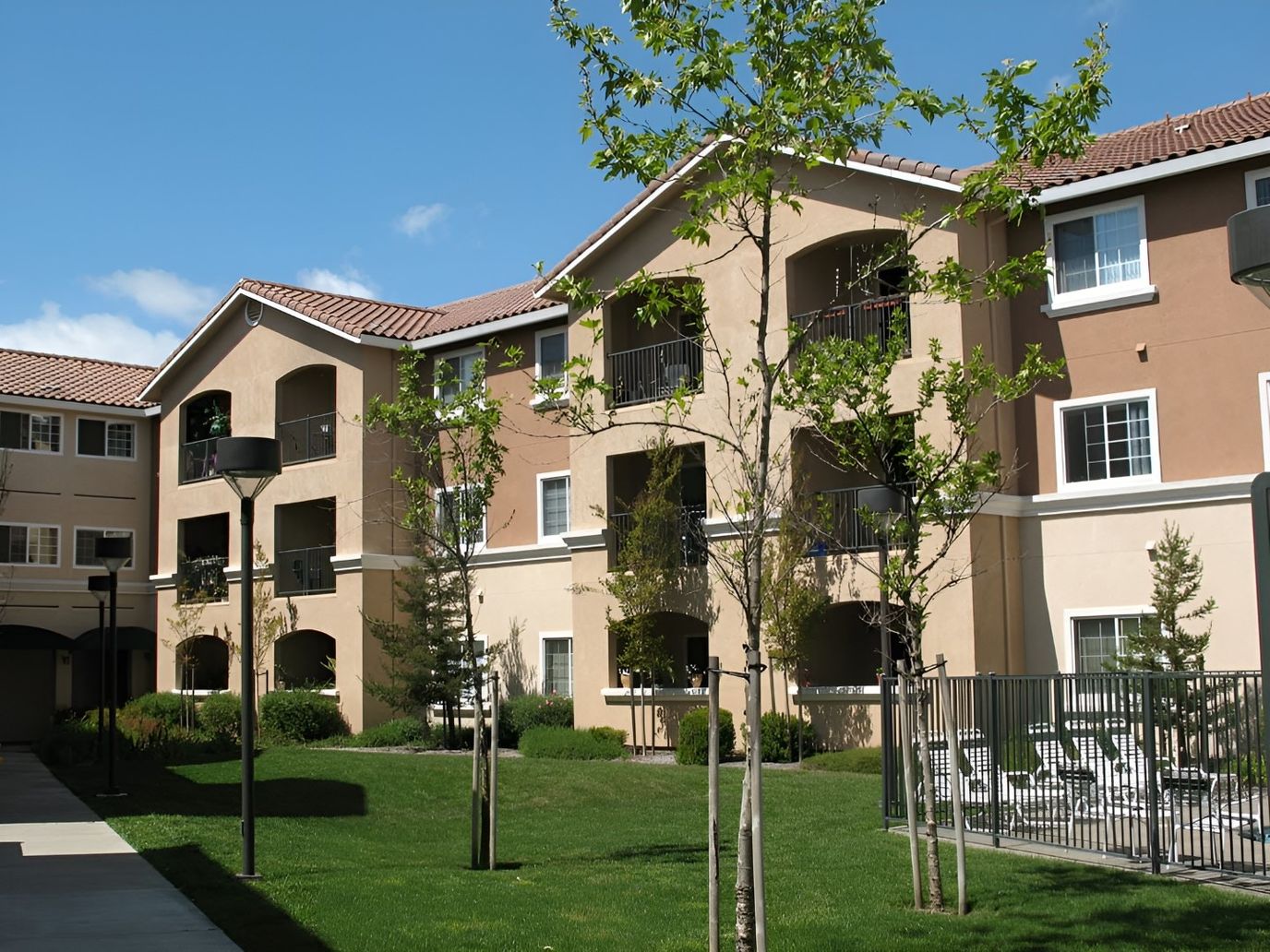 Exterior view of the facility with greenery