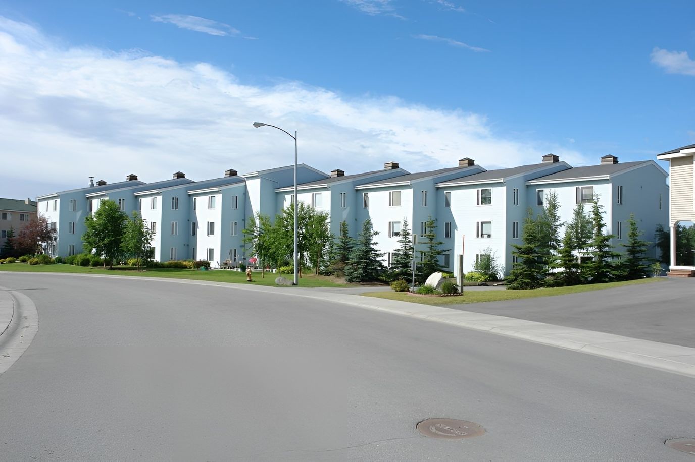 Exterior view of the assisted living facility building