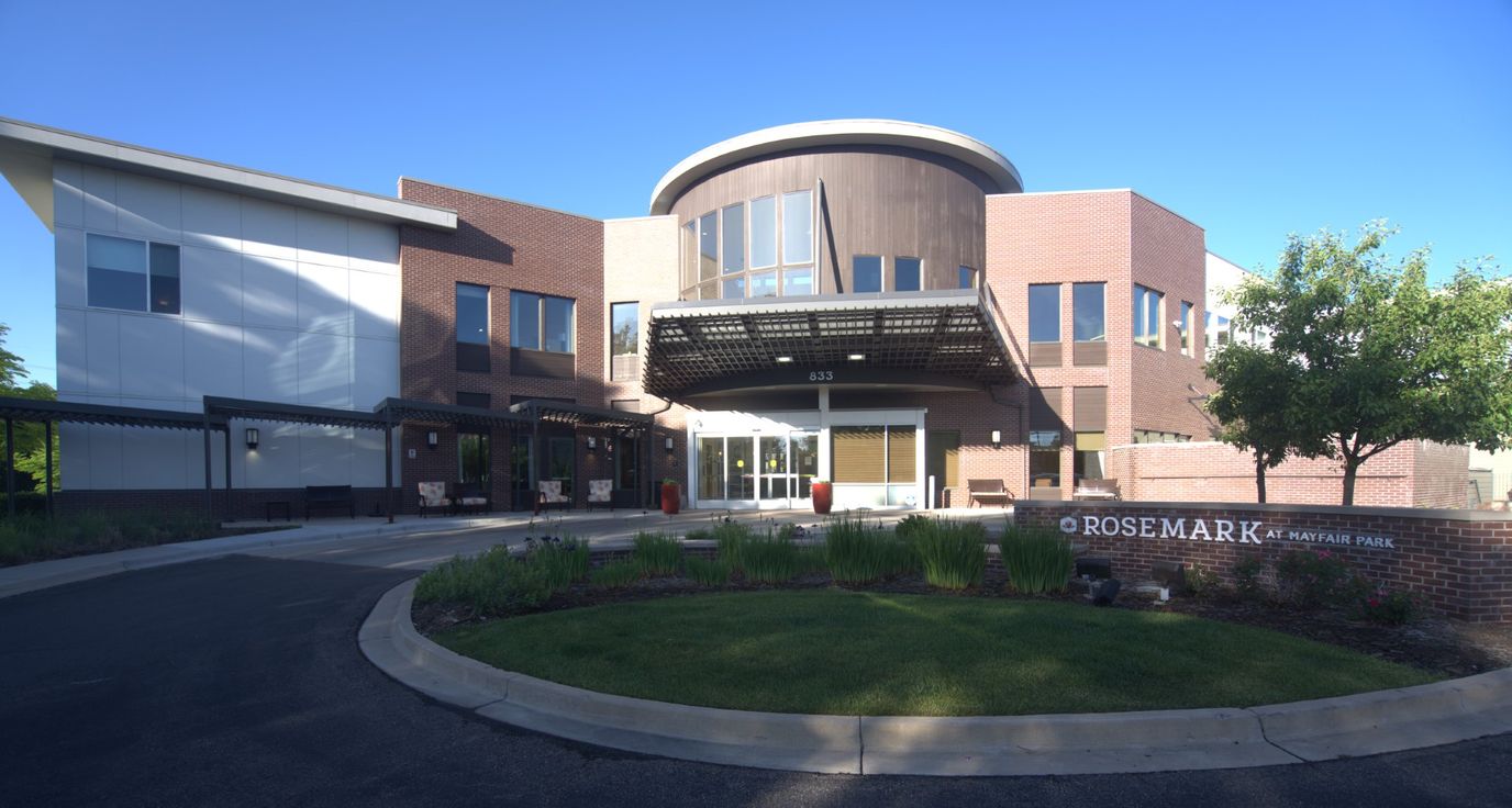 Exterior view of Rosemark At Mayfair Park facility