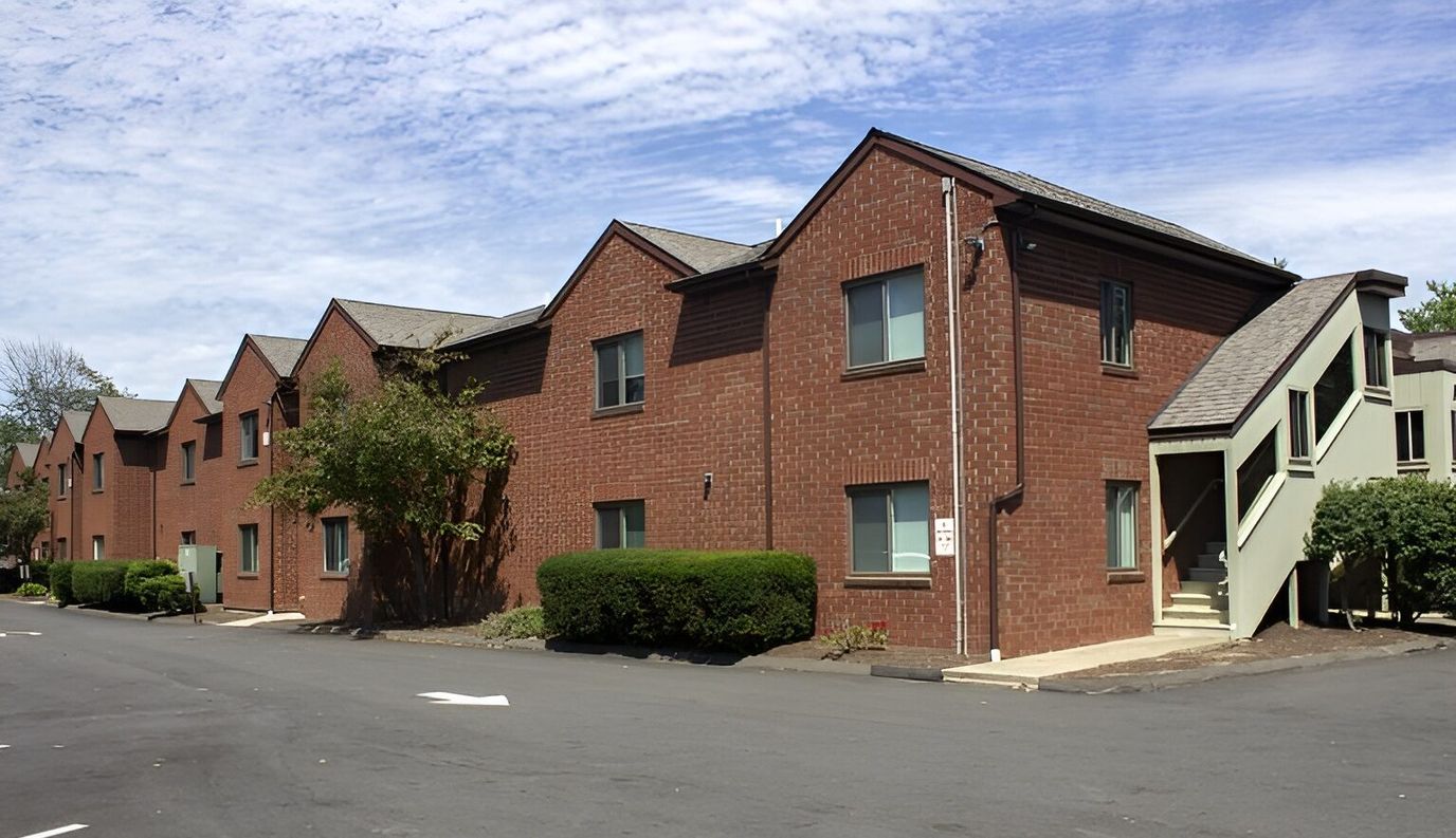 Exterior view of Cedar Court Senior Housing building
