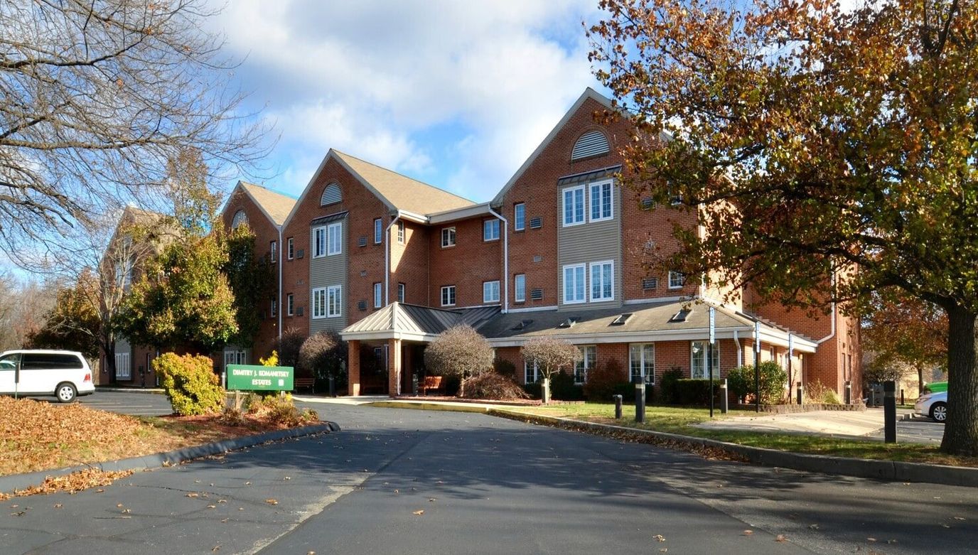 Exterior view of Dimitry J Kamanetsky Estates with landscaped front