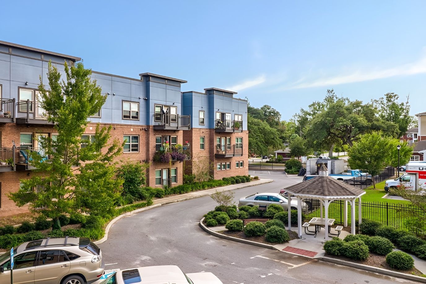 Exterior view of Sustainable Fellwood III Senior Living facility