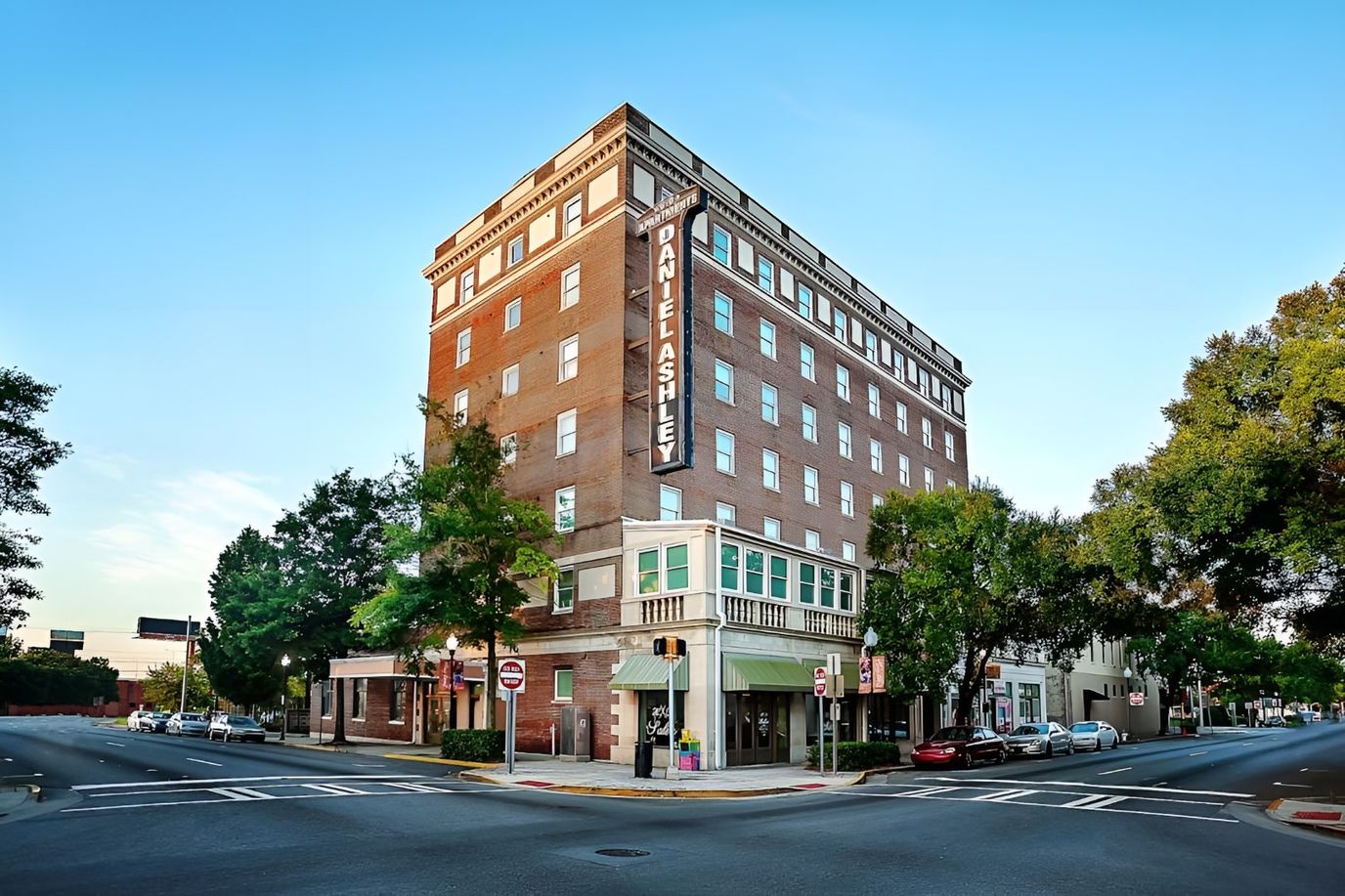 Exterior view of Ashley House Apartments